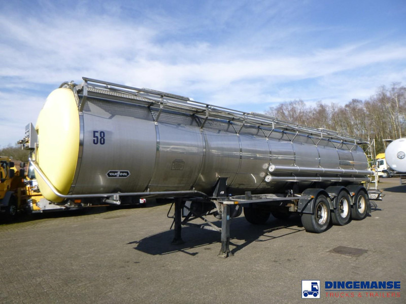 Van Hool Chemical tank inox 24 m3 / 1 comp - Semi-remorque citerne: photos 1 Van Hool Chemical tank inox 24 m3 / 1 comp - Semi-remorque citerne: photos 1