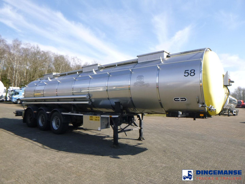 Van Hool Chemical tank inox 24 m3 / 1 comp - Semi-remorque citerne: photos 2 Van Hool Chemical tank inox 24 m3 / 1 comp - Semi-remorque citerne: photos 2