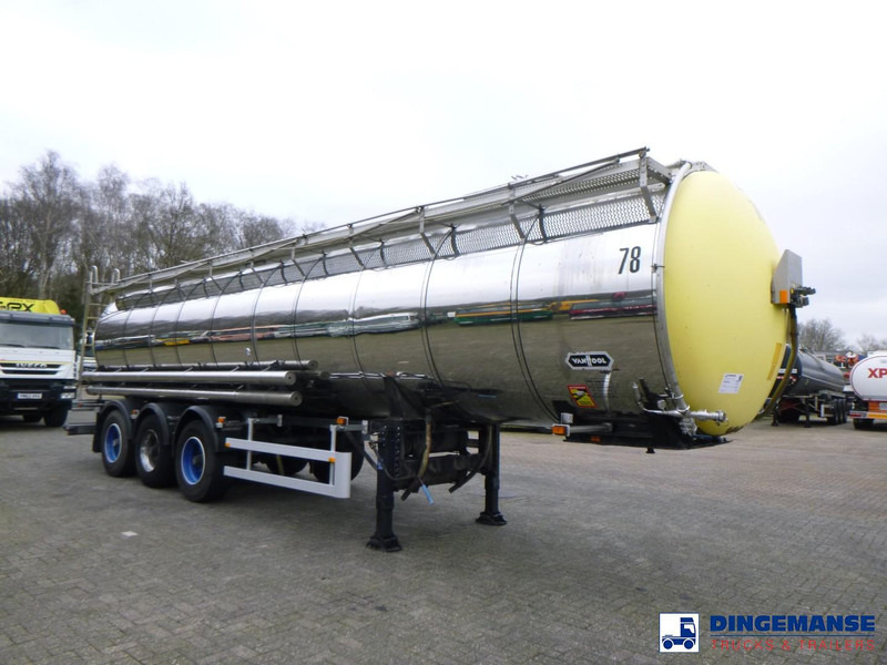 Van Hool Chemical tank inox 30 m3 / 1 comp - Semi-remorque citerne: photos 2 Van Hool Chemical tank inox 30 m3 / 1 comp - Semi-remorque citerne: photos 2