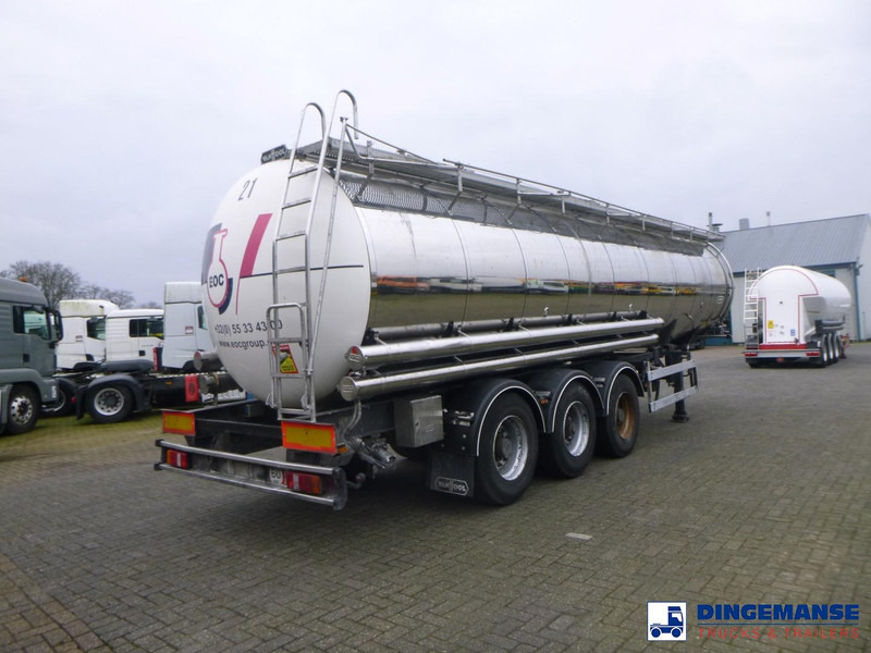 Van Hool Chemical tank inox 30 m3 / 3 comp - Semi-remorque citerne: photos 4 Van Hool Chemical tank inox 30 m3 / 3 comp - Semi-remorque citerne: photos 4
