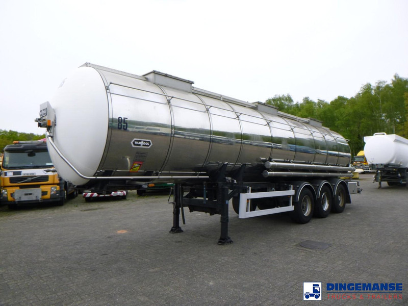 Van Hool Chemical tank inox L4BH 30 m3 / 3 comp - Semi-remorque citerne: photos 1 Van Hool Chemical tank inox L4BH 30 m3 / 3 comp - Semi-remorque citerne: photos 1