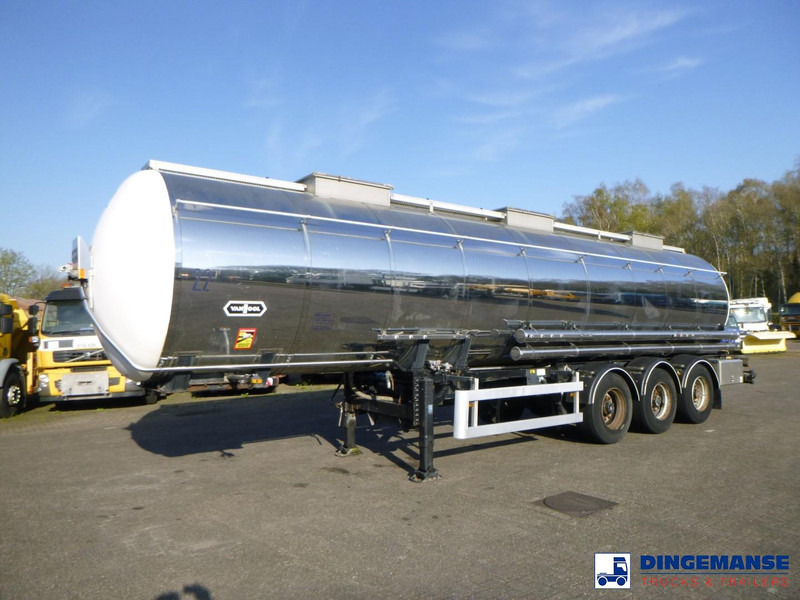 Van Hool Chemical tank inox L4BH 30 m3 / 3 comp - Semi-remorque citerne: photos 1 Van Hool Chemical tank inox L4BH 30 m3 / 3 comp - Semi-remorque citerne: photos 1
