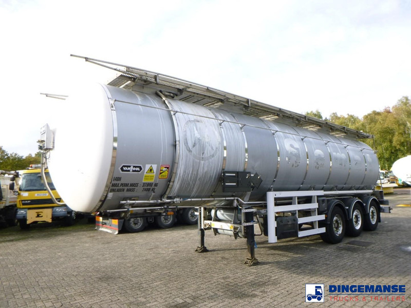Van Hool Chemical tank inox L4BH 37.5 m3 / 1 comp - Semi-remorque citerne: photos 1 Van Hool Chemical tank inox L4BH 37.5 m3 / 1 comp - Semi-remorque citerne: photos 1