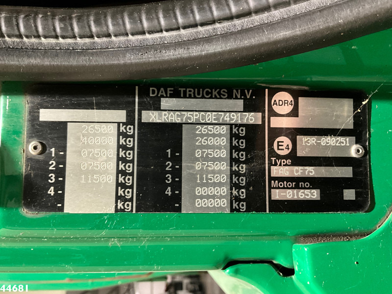 Benne à ordures ménagères DAF FAG 75 CF 250 Euro 5 Geesink 17m³: photos 18