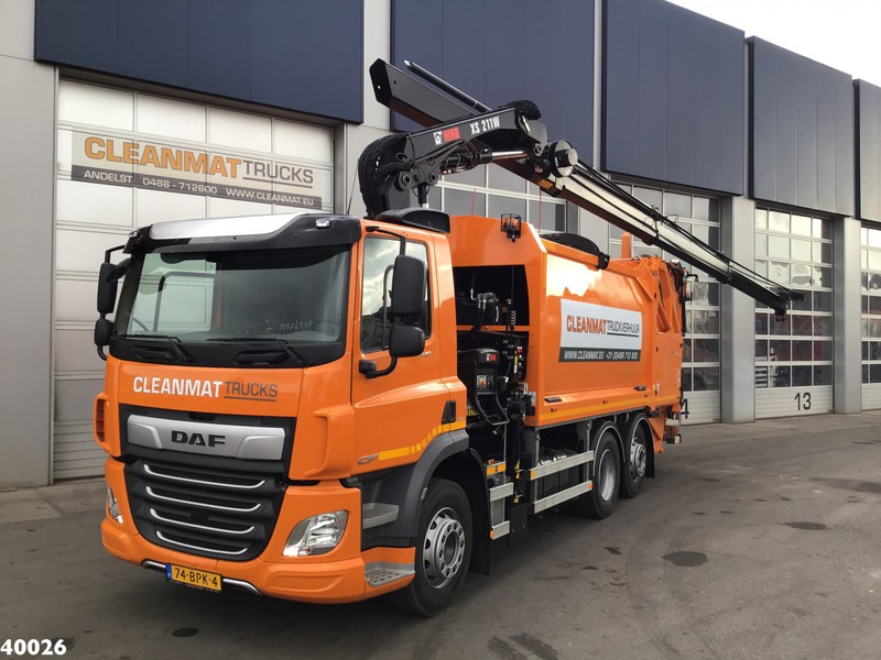 DAF FAN CF 340 Hiab 21 Tonmeter laadkraan - Benne à ordures ménagères: photos 1 DAF FAN CF 340 Hiab 21 Tonmeter laadkraan - Benne à ordures ménagères: photos 1
