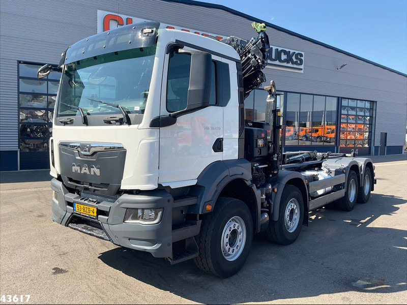 Camion grue MAN TGS 32.470 8x4 Euro 6 Hiab 22 Tonmeter laadkraan Just 68.765 Km!: photos 6