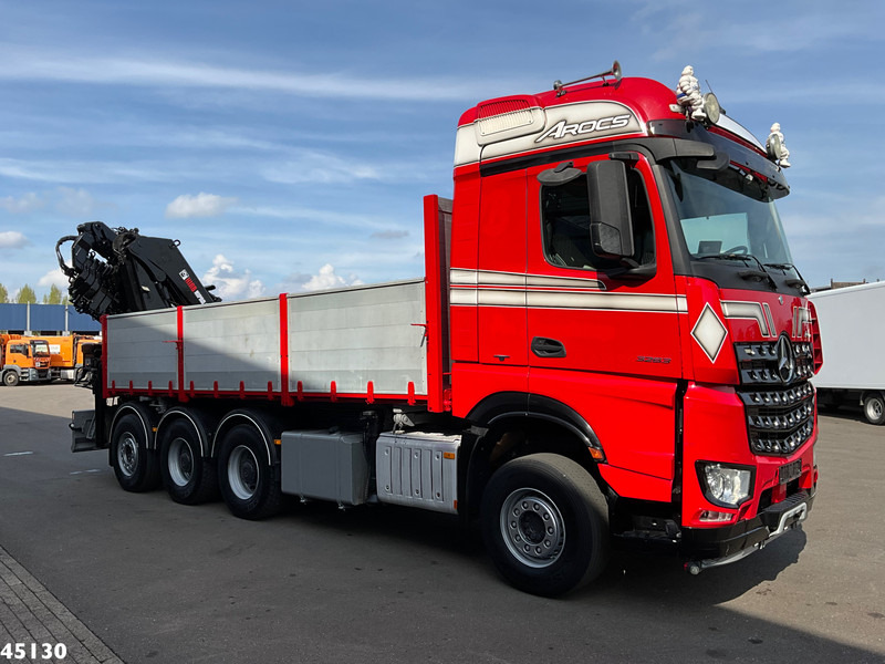 Camion benne, Camion grue Mercedes-Benz Arocs 3263 8x4 Hiab 37 Tonmeter laadkraan + Fly-Jib: photos 9