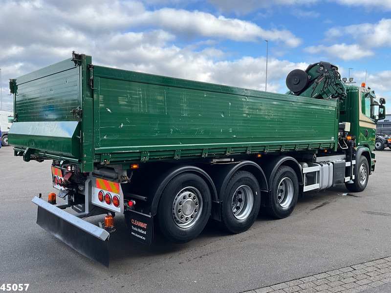 Camion benne, Camion grue Scania G 490 8x4 Euro 6 Hiab 24 Tonmeter laadkraan: photos 7