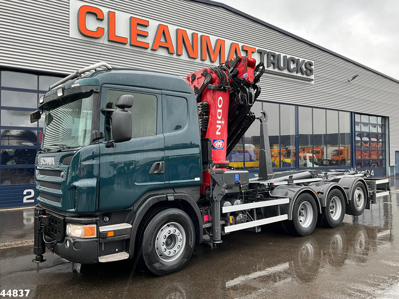 Scania G480 8x4 HMF 60 Tonmeter laadkraan + Fly-jib - Camion ampliroll, Camion grue: photos 2 Scania G480 8x4 HMF 60 Tonmeter laadkraan + Fly-jib - Camion ampliroll, Camion grue: photos 2