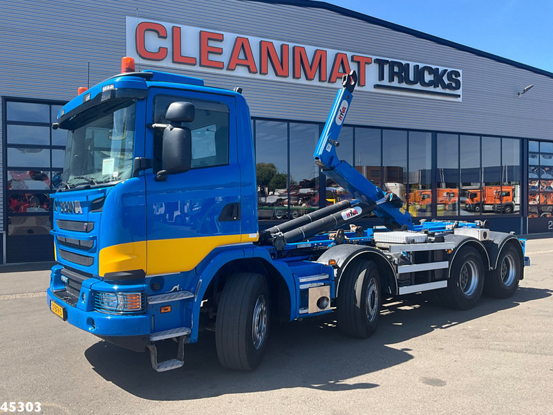 Camion ampliroll Scania G490 8x4 Euro 6 Hyva 30 Ton haakarmsysteem: photos 1