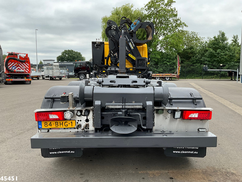 Camion ampliroll, Camion grue Scania P 410 8x4 Euro 6 Palfinger 14 Tonmeter Z-kraan: photos 6