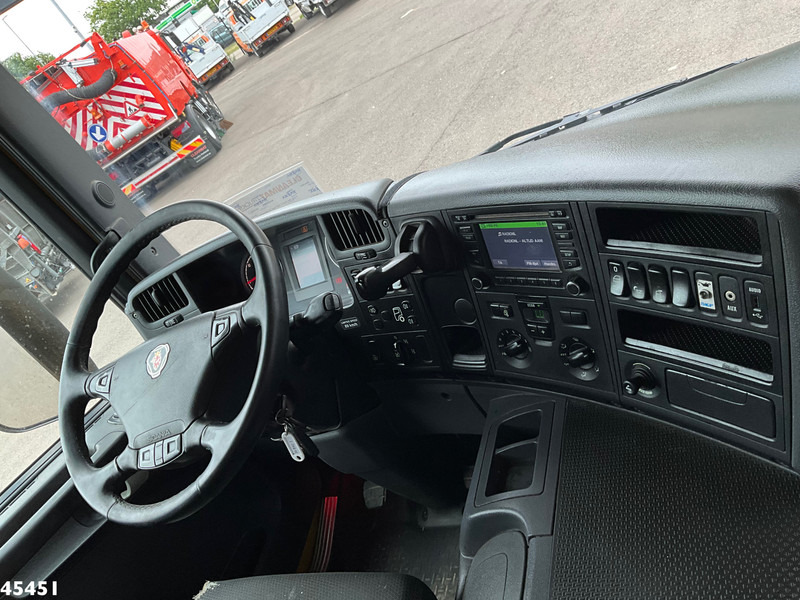 Camion ampliroll, Camion grue Scania P 410 8x4 Euro 6 Palfinger 14 Tonmeter Z-kraan: photos 14