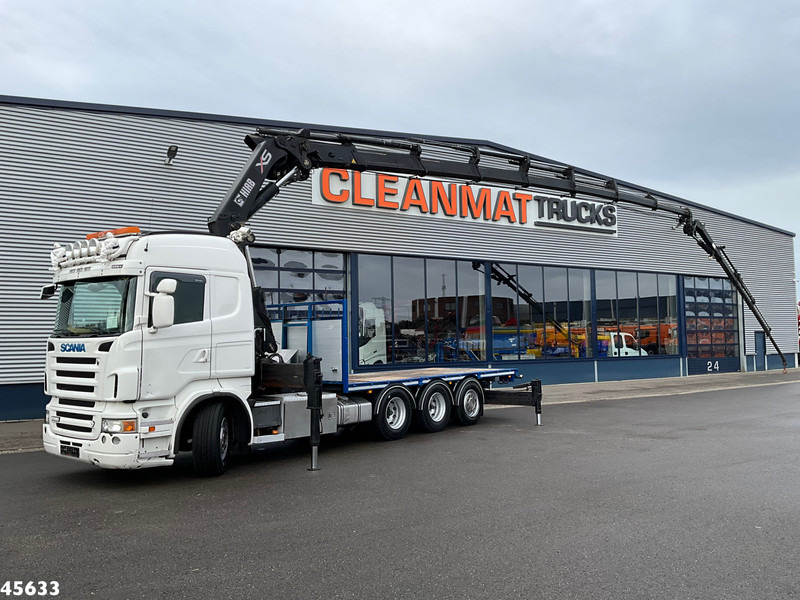 Scania R 560 V8 8x4 Retarder Hiab 47 Tonmeter laadkraan + Fly-Jib! - Camion grue: photos 1 Scania R 560 V8 8x4 Retarder Hiab 47 Tonmeter laadkraan + Fly-Jib! - Camion grue: photos 1