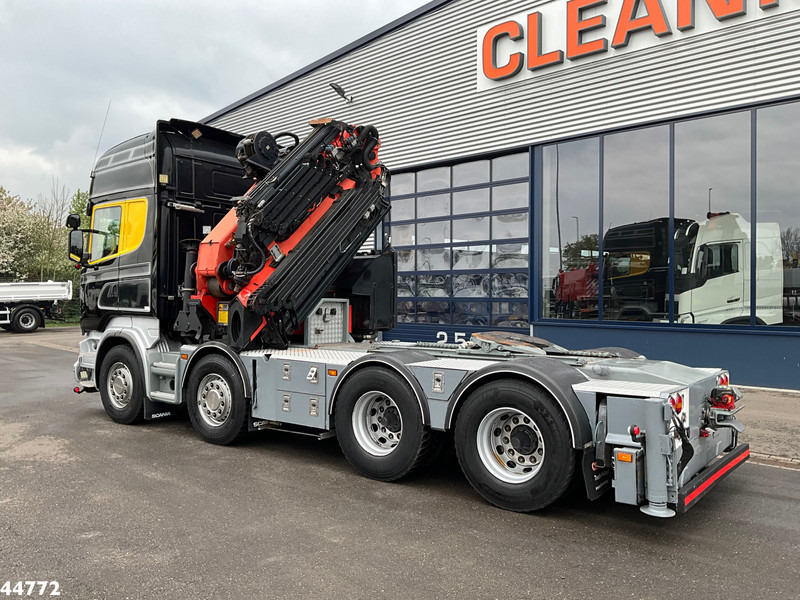 Camion grue Scania R500 8x4 V8 Retarder Palfinger 53 Tonmeter laadkraan + Fly-Jib: photos 10
