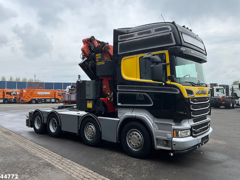 Camion grue Scania R500 8x4 V8 Retarder Palfinger 53 Tonmeter laadkraan + Fly-Jib: photos 13
