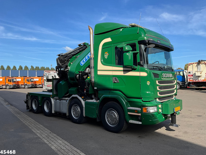 Scania R 490 8x4 Euro 6 Effer 140 Tonmeter laadkraan + Fly-Jib Just 283.508 km - Tracteur routier: photos 5 Scania R 490 8x4 Euro 6 Effer 140 Tonmeter laadkraan + Fly-Jib Just 283.508 km - Tracteur routier: photos 5