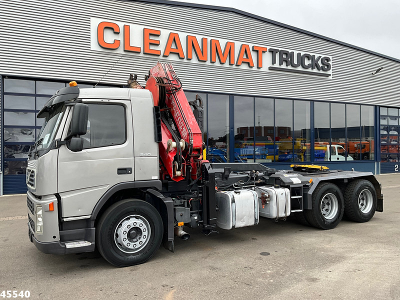 Camion ampliroll, Camion grue Volvo FM 340 6x4 Fassi 19 Tonmeter laadkraan: photos 6