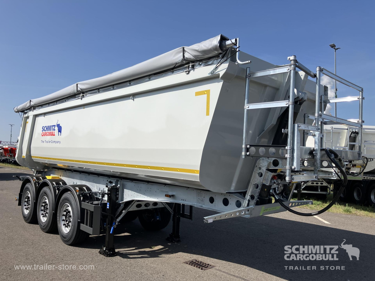 Semi-remorque benne neuf SCHMITZ Auflieger Kipper Stahlrundmulde 29m³: photos 1