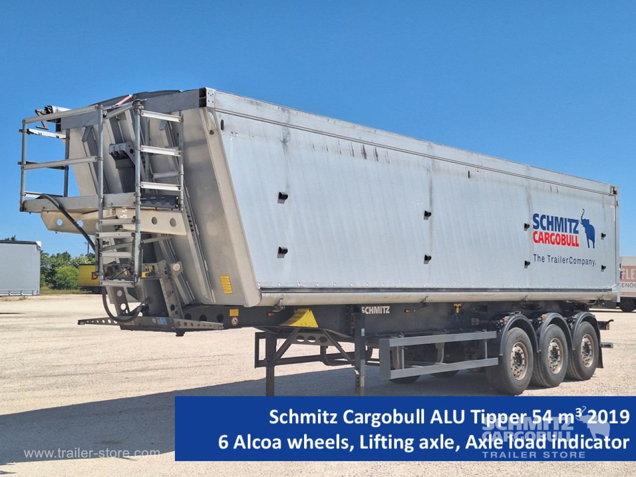 SCHMITZ Tipper Alu-square sided body 54m³ - Semi-remorque benne: photos 1 SCHMITZ Tipper Alu-square sided body 54m³ - Semi-remorque benne: photos 1