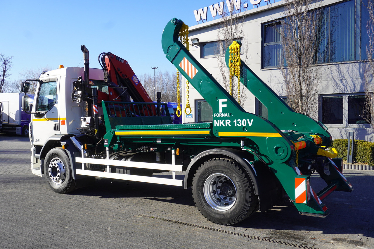 DAF LF 18.310 E6 / Skip loader Fornal NKR 130V / HDS HMF 735 K2 / Manual gearbox - Camion ampliroll, Camion grue: photos 5 DAF LF 18.310 E6 / Skip loader Fornal NKR 130V / HDS HMF 735 K2 / Manual gearbox - Camion ampliroll, Camion grue: photos 5