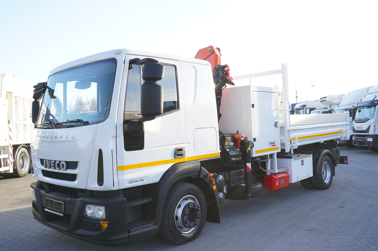 Camion grue IVECO Eurocargo 120E18 Crane Palfinger / 3-way tipper / sleeper cab: photos 6