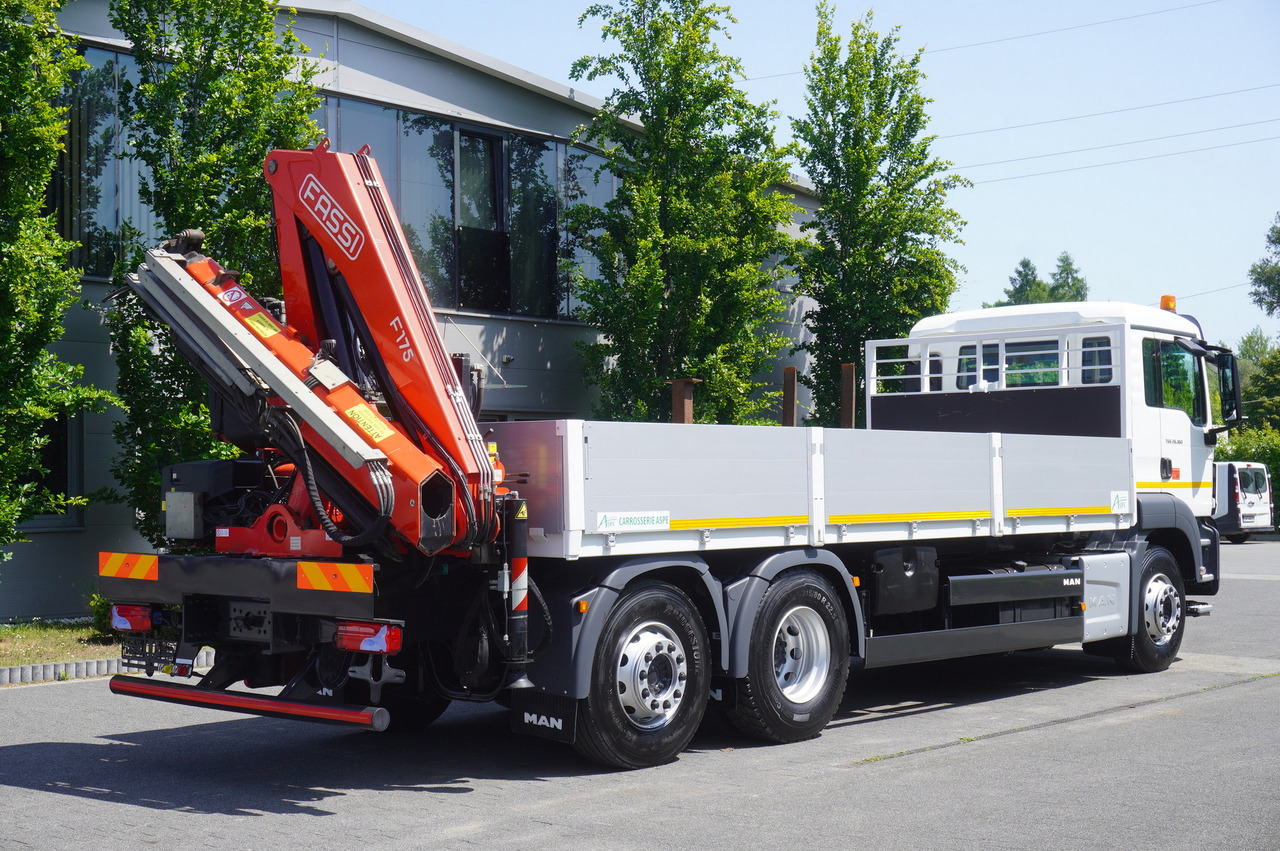 MAN TGS 26.360 Flatbed / Fassi F175 7.7 T / steered 3rd axle - Camion grue: photos 5 MAN TGS 26.360 Flatbed / Fassi F175 7.7 T / steered 3rd axle - Camion grue: photos 5