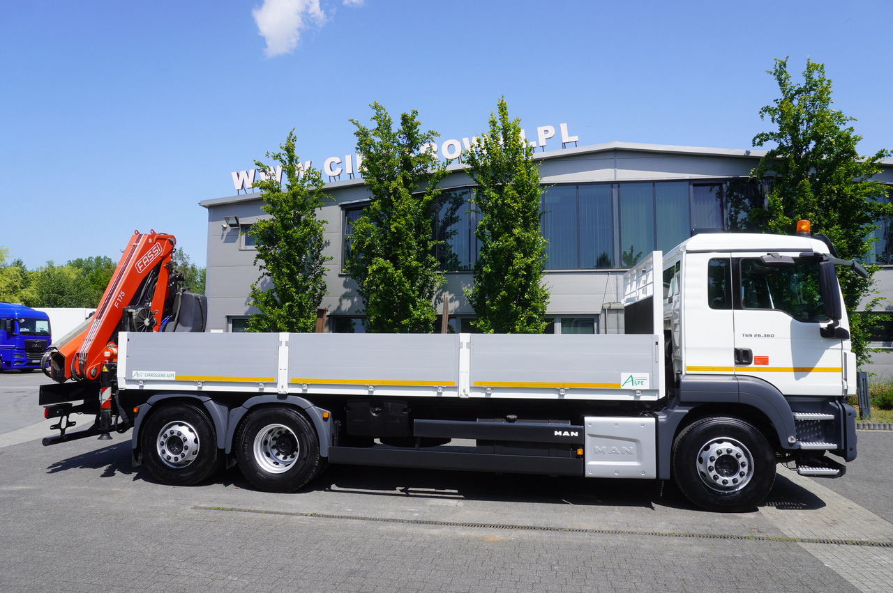 MAN TGS 26.360 Flatbed / Fassi F175 7.7 T / steered 3rd axle - Camion grue: photos 3 MAN TGS 26.360 Flatbed / Fassi F175 7.7 T / steered 3rd axle - Camion grue: photos 3