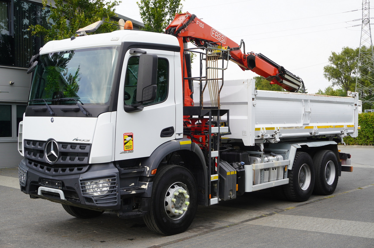 MERCEDES-BENZ Arocs 2636 / 6x4 / HDS Fassi / 3-Way Tipper / Bortmatic - Camion benne, Camion grue: photos 4 MERCEDES-BENZ Arocs 2636 / 6x4 / HDS Fassi / 3-Way Tipper / Bortmatic - Camion benne, Camion grue: photos 4
