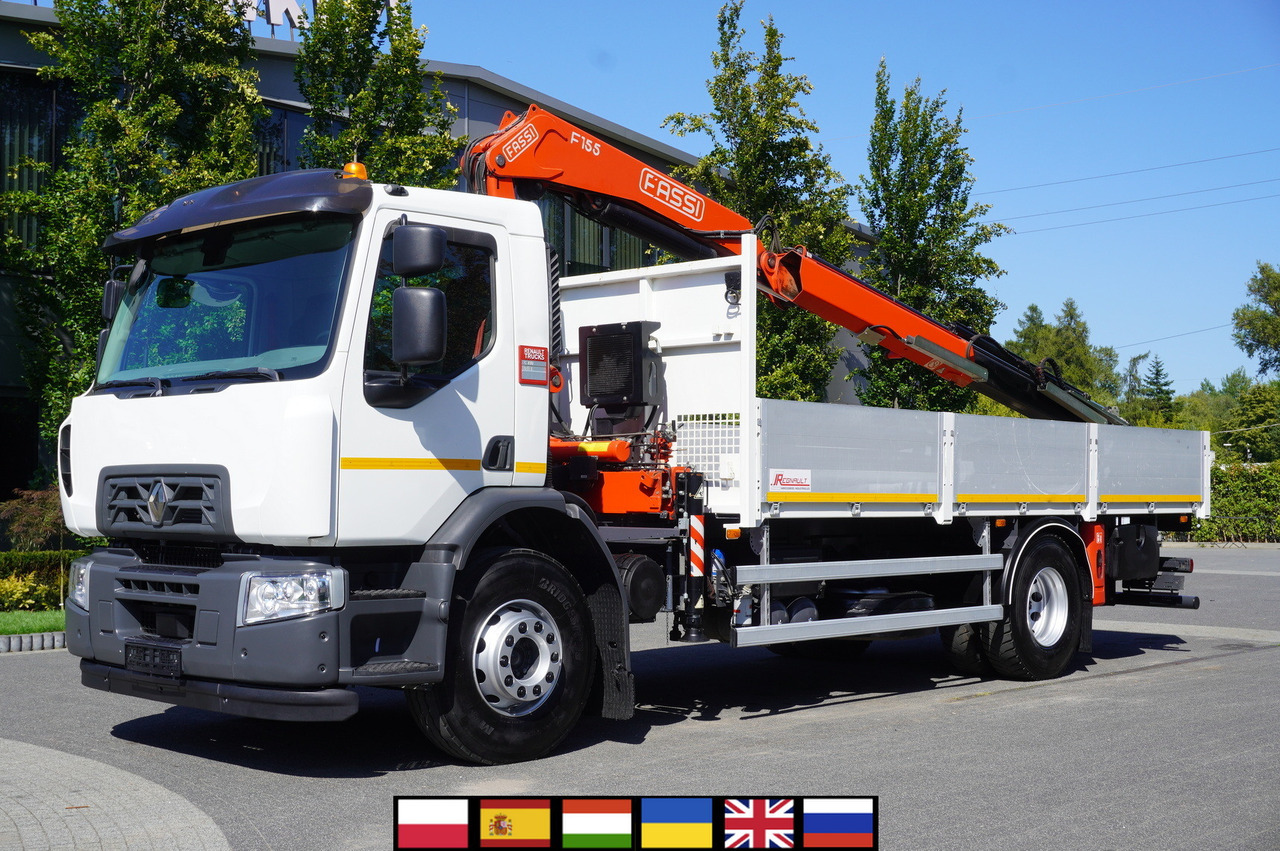 RENAULT C320 P 4x2 / FASSI crane 6.2 T / range 10 m / Flatbed 15 EPAL / 50 tho. km! - Camion plateau, Camion grue: photos 1 RENAULT C320 P 4x2 / FASSI crane 6.2 T / range 10 m / Flatbed 15 EPAL / 50 tho. km! - Camion plateau, Camion grue: photos 1