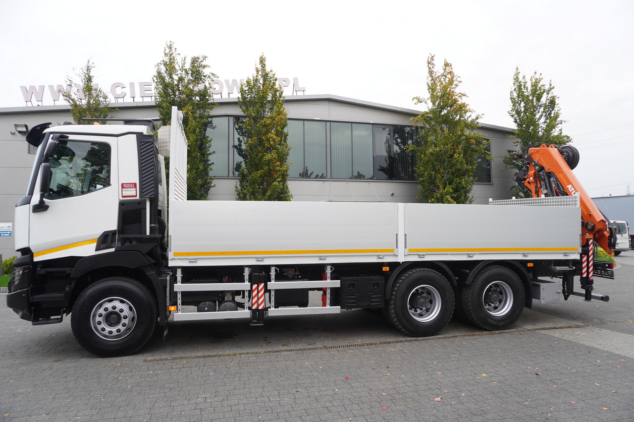 RENAULT C380 Comfort 6x4 / Atlas 172.3E crane / Range 12.3 m / capacity 6.1 t / Flatbed 17 EPAL - Camion plateau, Camion grue: photos 4 RENAULT C380 Comfort 6x4 / Atlas 172.3E crane / Range 12.3 m / capacity 6.1 t / Flatbed 17 EPAL - Camion plateau, Camion grue: photos 4