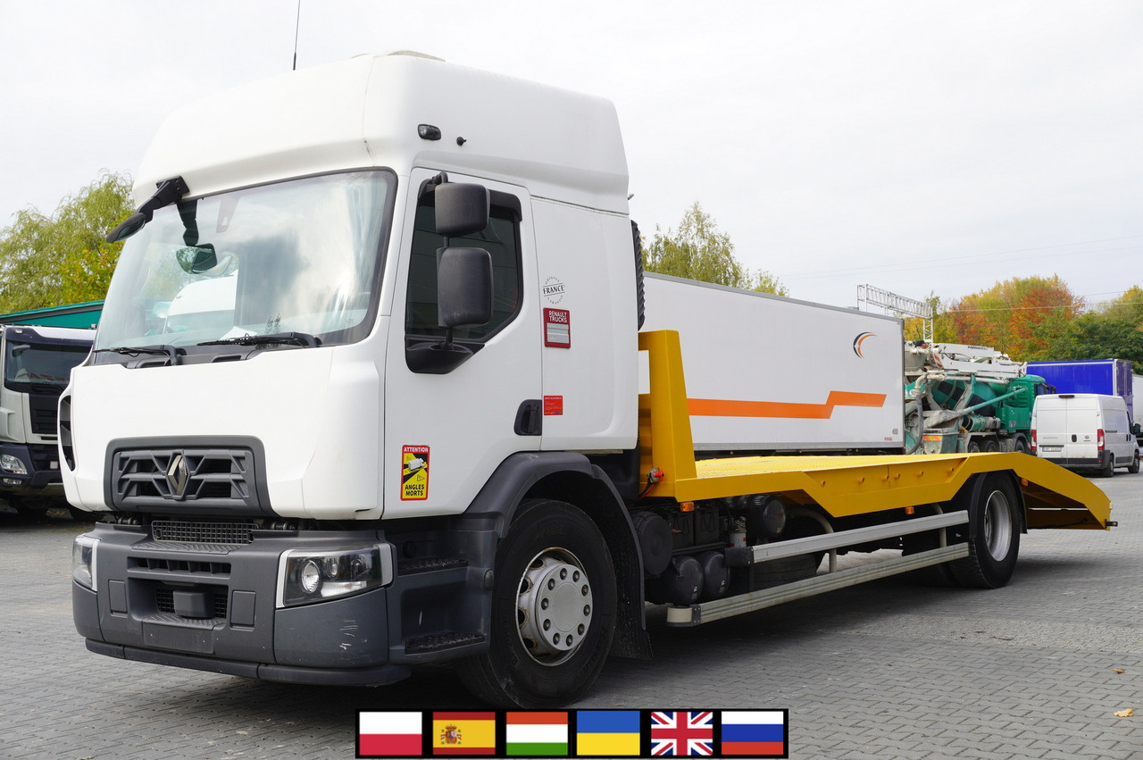 RENAULT D19 Wide Glob / 7.8 m NEW tow truck / 280 tho. km - Camion porte-voitures: photos 1 RENAULT D19 Wide Glob / 7.8 m NEW tow truck / 280 tho. km - Camion porte-voitures: photos 1