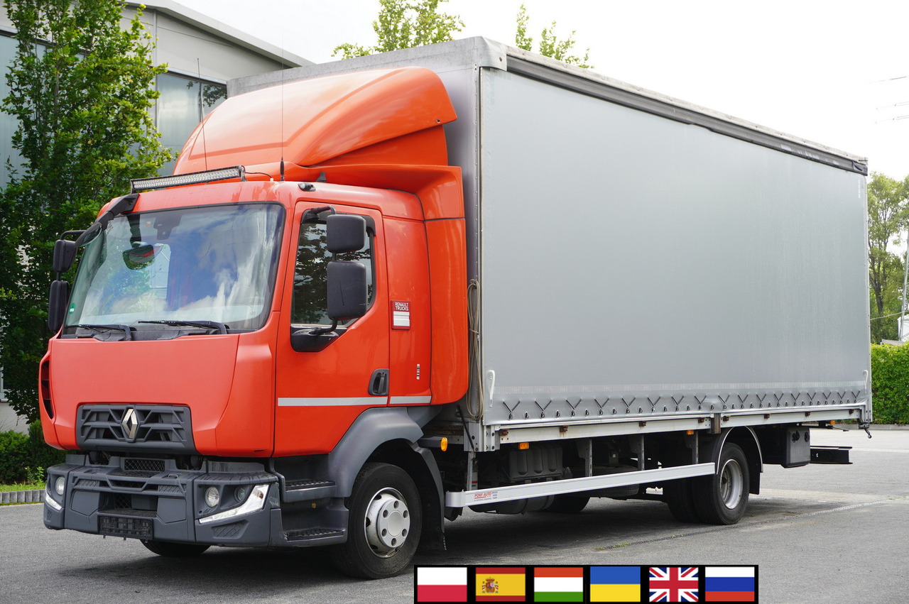 RENAULT Midlum 12.245 / dropside / sleeper / 18 pallets - Camion à rideaux coulissants: photos 1 RENAULT Midlum 12.245 / dropside / sleeper / 18 pallets - Camion à rideaux coulissants: photos 1