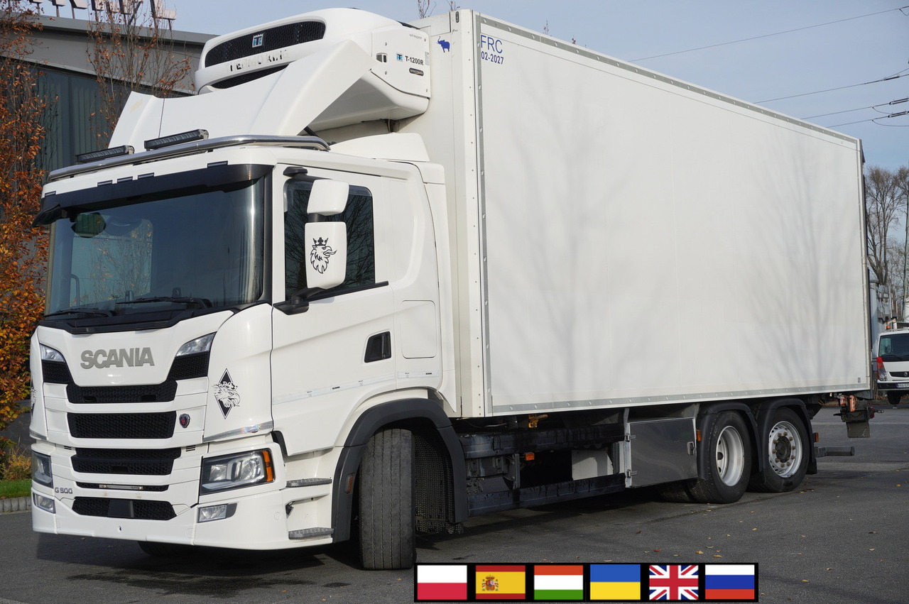 SCANIA G500 6x2 / Schmitz Refrigerator 19 EPAL Multitemperatura / Thermoking T1200R / Steering axle / 280 cm height - Camion frigorifique: photos 1 SCANIA G500 6x2 / Schmitz Refrigerator 19 EPAL Multitemperatura / Thermoking T1200R / Steering axle / 280 cm height - Camion frigorifique: photos 1