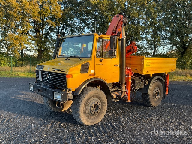 1994 Mercedes-Benz Unimog 427 4x4 Utility Truck - Camion plateau, Camion grue: photos 1 1994 Mercedes-Benz Unimog 427 4x4 Utility Truck - Camion plateau, Camion grue: photos 1