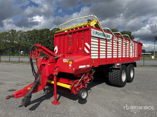 2013 Poettinger Jumbo 7210 D T/A Drawbar Silage Wagon - Autochargeuse: photos 2 2013 Poettinger Jumbo 7210 D T/A Drawbar Silage Wagon - Autochargeuse: photos 2