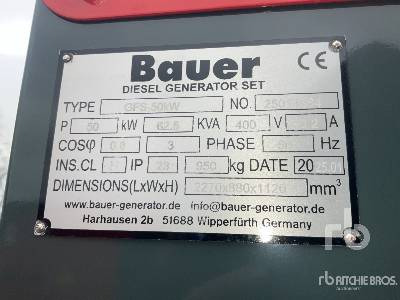 BAUER GENERATOREN GFS-50 ATS 62.5 kVA (Unused) - Groupe électrogène: photos 5 BAUER GENERATOREN GFS-50 ATS 62.5 kVA (Unused) - Groupe électrogène: photos 5