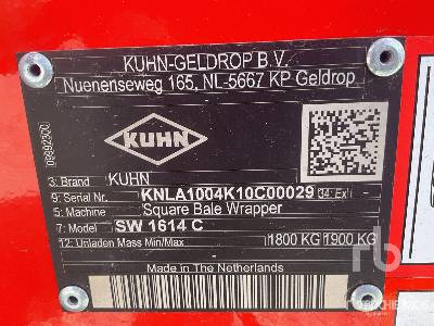 KUHN SW1614C (Unused) - Presse à balles rondes: photos 5 KUHN SW1614C (Unused) - Presse à balles rondes: photos 5