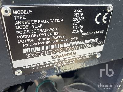 YANMAR SV22 (Unused) - Mini pelle: photos 5 YANMAR SV22 (Unused) - Mini pelle: photos 5
