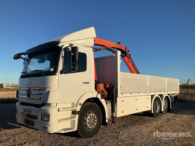 2008 Mercedes-Benz 2533L 2007 Palfinger PK10501 Articula ... Flatbed Truck with Crane - Camion plateau, Camion grue: photos 1 2008 Mercedes-Benz 2533L 2007 Palfinger PK10501 Articula ... Flatbed Truck with Crane - Camion plateau, Camion grue: photos 1
