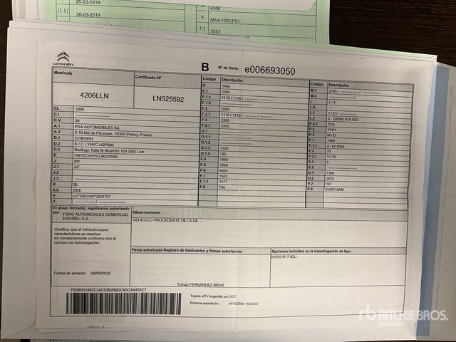 2020 Citroen Berlingo Passenger Van - Minibus, Transport de personnes: photos 2 2020 Citroen Berlingo Passenger Van - Minibus, Transport de personnes: photos 2