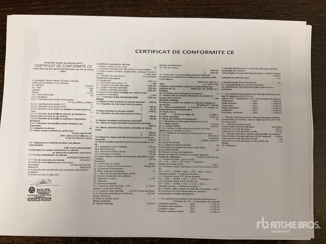 2021 Goupil G6 Electric Utility Vehicle - Véhicule de voirie/ Spécial: photos 1 2021 Goupil G6 Electric Utility Vehicle - Véhicule de voirie/ Spécial: photos 1