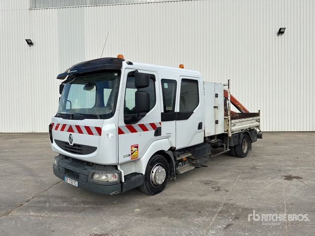 2008 Renault Midlum 220DXi 2008 Palfinger PK2700A on 4x2 C ... Flatbed Truck with Crane - Camion plateau, Camion grue: photos 1 2008 Renault Midlum 220DXi 2008 Palfinger PK2700A on 4x2 C ... Flatbed Truck with Crane - Camion plateau, Camion grue: photos 1