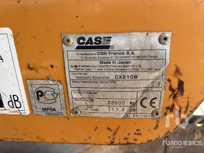 CASE CX210B Pelle Sur Chenilles - Pelle sur chenille: photos 5 CASE CX210B Pelle Sur Chenilles - Pelle sur chenille: photos 5