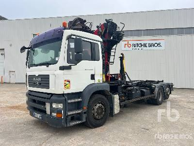 MAN TGA26.440 6x2 Camion Ampliroll Avec Grue - Camion ampliroll: photos 1 MAN TGA26.440 6x2 Camion Ampliroll Avec Grue - Camion ampliroll: photos 1
