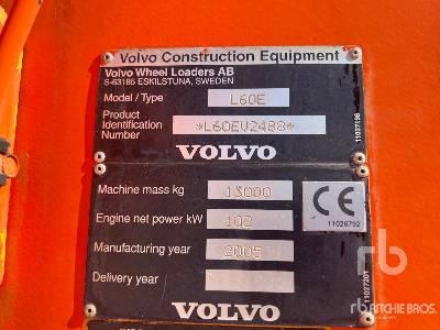 VOLVO L60E Chargeuse Sur Pneus - Chargeuse sur pneus: photos 5 VOLVO L60E Chargeuse Sur Pneus - Chargeuse sur pneus: photos 5
