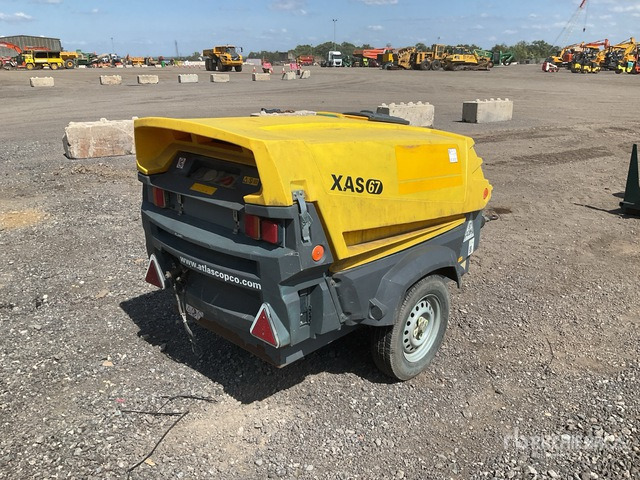 2016 Atlas Copco XAS67KD Mobile Air Compressor - Compresseur d'air: photos 4 2016 Atlas Copco XAS67KD Mobile Air Compressor - Compresseur d'air: photos 4