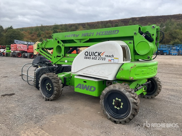 2016 Nifty HR21 4WD Hybrid (Inoperable) Articulating Boom Lift - Nacelle articulée: photos 4 2016 Nifty HR21 4WD Hybrid (Inoperable) Articulating Boom Lift - Nacelle articulée: photos 4