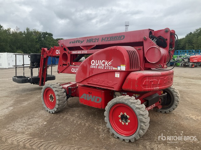 2017 Nifty HR21 4WD Hybrid Articulating Boom Lift - Nacelle articulée: photos 3 2017 Nifty HR21 4WD Hybrid Articulating Boom Lift - Nacelle articulée: photos 3