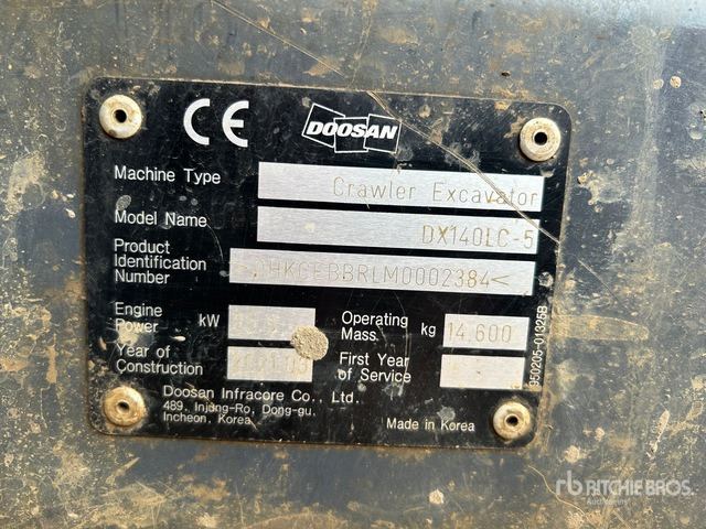 2021 Doosan DX140LC-5 Tracked Excavator - Pelle sur chenille: photos 1 2021 Doosan DX140LC-5 Tracked Excavator - Pelle sur chenille: photos 1