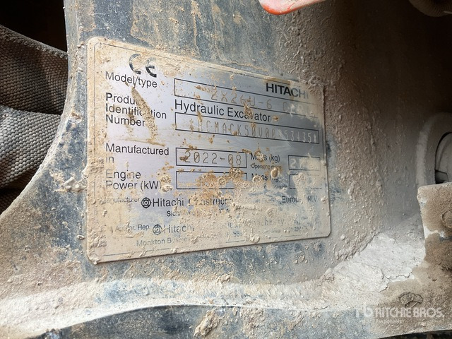 2022 Hitachi ZX26U-6 Mini Excavator: <6.6t - Mini pelle: photos 2 2022 Hitachi ZX26U-6 Mini Excavator: <6.6t - Mini pelle: photos 2